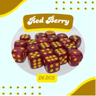 1 pc. Red Berry D6 Dice