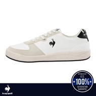 le coq sportif รองเท้าผู้ชาย รุ่น LCS GRAND EST CL สีขาว-ดำ (รองเท้าผ้าใบสีขาว, รองเท้าแฟชั่น, แบบผู