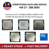 Intel Core i3 i5 i7 i3-4160 i5-6500 i5-7500 i7-4770  i7-6700  4th Gen 6th Gen 7th Gen CPU Processor