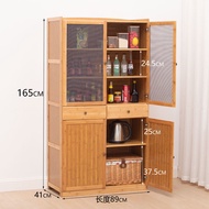 Cabinet Kitchen Sideboard Cabinet about Cupboard Tea Cabinet Dining Room Large Capacity Locker Household Bamboo Cupboard
