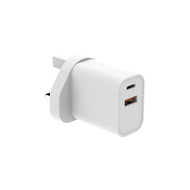 USB C Plug Fast Charge 20W USB Type C and USB A Wall Charging Plug Charger Adapter UK for iPhone 14/