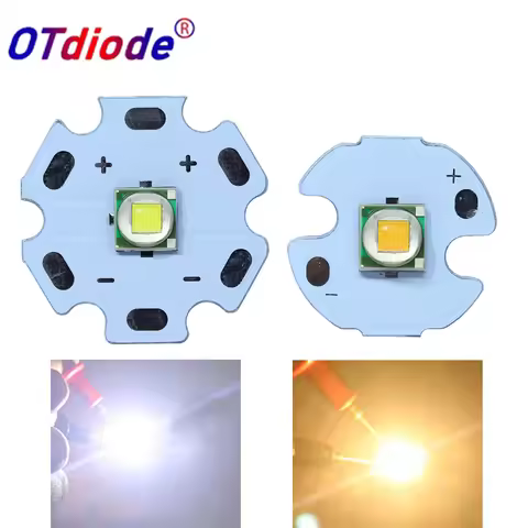 10pcs 10W LED XML T6 5050 Chip Cold Warm White 3V3.6V Diodes on 12mm 14mm 16mm20mm Lamp Flashlights 