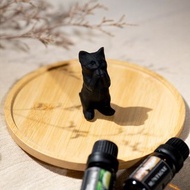 【Montagne】招財貓 | 黑曜石 | 擴香石公仔 擴香石 香氛
