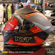 KYT R2R PRO LED MATT BLACK/RED ECE22.06 FULL FACE HELMET