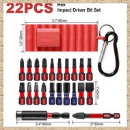 [r3jylk02.ph] 22Pcs Electric Hexagon Anti-Slip Tool Accessories Sleeve Portable