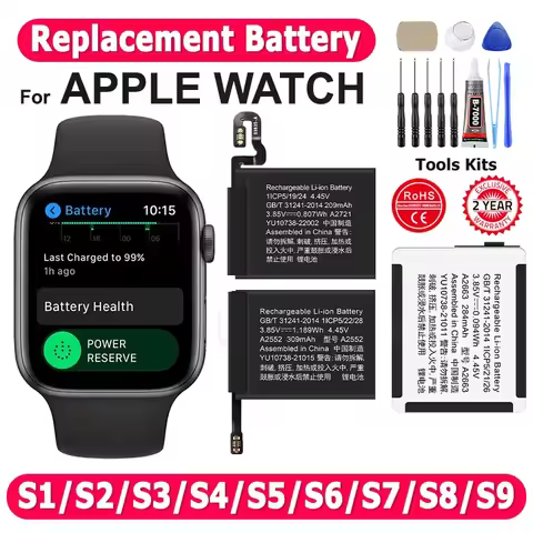 100% NEW Battery For Apple Watch Series Ultra SE 1 2 3 4 5 6 7 8 IWatch S1 S2 S3 GPS LTE S4 S5 S6 S7
