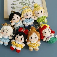 全新針織迪士尼美人魚美女與野獸灰姑娘白雪公主Disney princess beauty and the best, cinderella DIY handmade  knitting迪士尼公主手作編