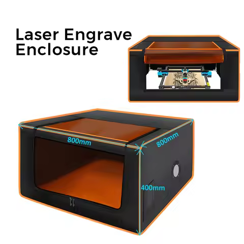 Twotrees Laser Engrave Machine Enclosure Eye Protection Vent Protective Cover for XTOOL D1 Ortur ATO