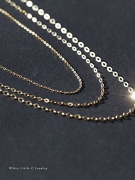 สร้อยคอทองคำ K14 เนื้อแน่น เครื่องประดับสำหรับผู้หญิง เครื่องประดับสร้อยคอแบบอเนกประสงค์ อุปกรณ์สร้อ