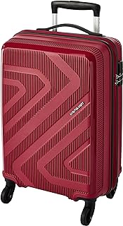 Kamiliant by American Tourister KAM Kiza Polypropylene 55 cms Ruby Red Hardsided Cabin Luggage, Ruby Red, Lock Type: Number Lock, Number of Wheels: 4, Number of compartments: 1