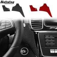 For Benz GLE GLS W166 2016-2019 Carbon Fiber Speedometer side Panel Trim Cover Car Accessories Inter