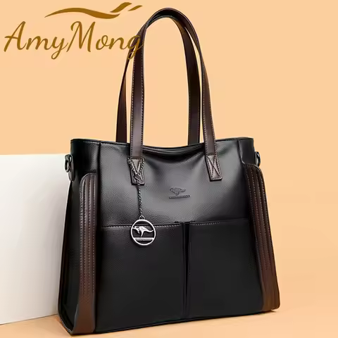 Women Fahsion Tote Bag Handbag Purses Large Luxury Designer Shopper Bag Soft Leather Branded Shoulde
