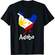 Funny Filipino Chicken Adobo Philippines Flag Pinoy T-Shirt Cotton Tshirts Short Sleeve Tee