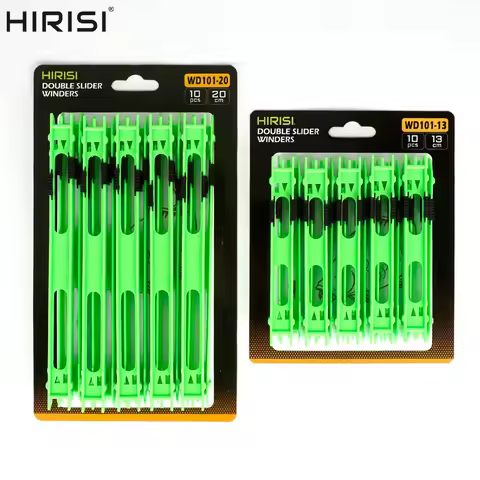Hirisi WD101 10Pcs Plastic Line Winding Board Rig Holder Portable Fishing Line Storage Fishing Tackl
