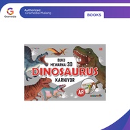 Gramedia Malang - 3D COLORING BOOK: DINOSAURS: KARNIVOR