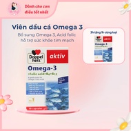Doppelherz Omega 3 fish oil pills Supplement Omega 3, Folic Acid to support cardiovascular health - 