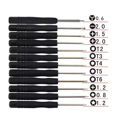 12Pcs/Set Mini Multi-Function Magnetic Precision Screwdriver Set for Apple iPhone 7 Samsung HTC Phon