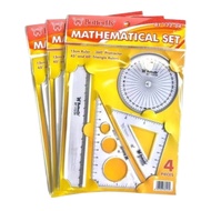 BT172-04 360 Math Ruler Butterfly Triangle Line Set Ruler Triangle Ruler