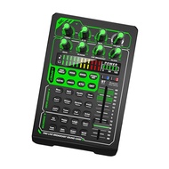 amagogo Live Sound Card Audio Mixer for Plug and Play with 8 Control Knobs