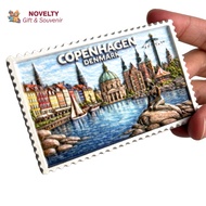 Copenhagen Denmark Resin fridge magnet souvenirs from Europe