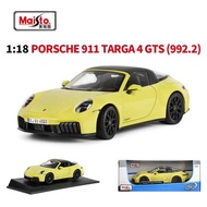 Meritor Figure 1: 18 Porsche 911 Targa 4 GTS (992.2) Simulation Sports Car Alloy Car Model