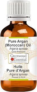 Greenwood Essential Pure Argan (Moroccan) Oil (Argania spinosa) 100% Natural Therapeutic Grade Cold Pressed 30ml (1.01 oz)