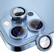 3pcs 9H Tempered Glass Camera Lens Protector With Metal Ring Decoration Compatible With IPhone 13 Pr