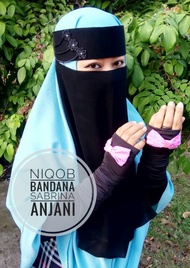 Niqab bandana Sabrina chiffon/niqab bandana chiffon