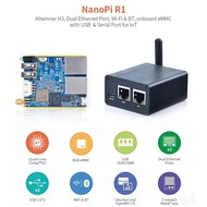 For NanoPi R1 Allwinner H3 Quad-Core 4XCortex-A7 1GB RAM+8GB EMMC Dual Network Port IOT Router Supports Open Source