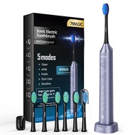 7MAGIC Sonic Electric Toothbrush, Rechargeable Toothbrush with 3 Intensity Levels & 5 Modes, Fast Ch