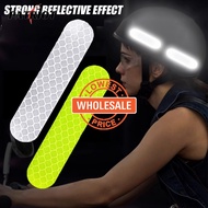 [Wholesale Price]Waterproof Anti-Collision Helmet Sticker / 10Pcs High Quality Helmet Warning Reflective Sticker / Night Highlight Helmet Reflective Warning Paster /