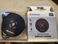 Verbatim 10W Flat Round Wireless Charger 快速無線充電