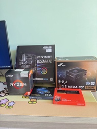全新 AMD Ryze R5 5600+DDR4 3600 32G+ 500G SSD/獨顯/遊戲機/追劇電腦主機/