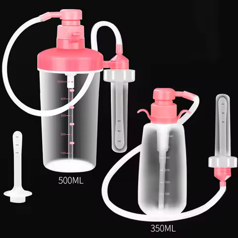 500ml/350ml Vaginal Clearner Anal Douche Enema Reusable Medical Vagina Irrigator Ass Anus Cleaning S