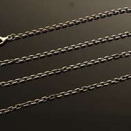 【銀鍊系列】方切銀鍊 /M/45-65cm 925/純銀
