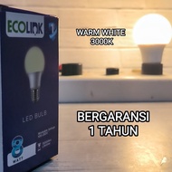 Ecolink LED Bulb 8W 8 WATT Warm White 3000K GUARANTEED GOOD QUALITY