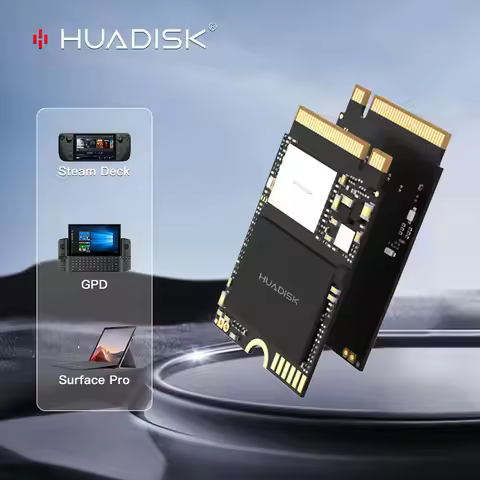 HUADISK SSD M.2 NVME PCIE 4x4 2230 1TB NVMe 4.0 Hard Disk 5000MB/s Internal Solid State Drive For St