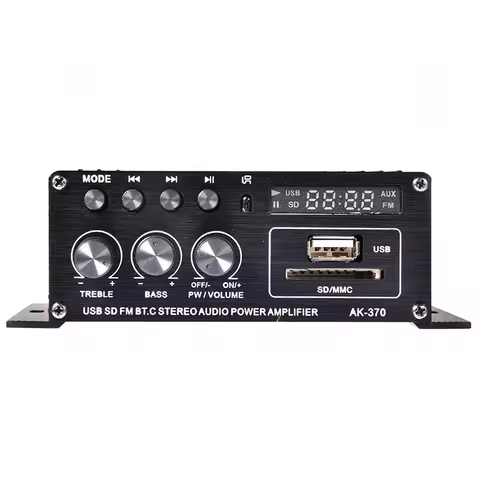 Sound Amplifier Channel HiFi Audio Power-amplifier Car Stereo Music Receiver FM MP3 Power-Amplifier 