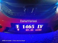 PLAT NOMOR MOBIL.CUSTOM NYALA AKRILIK (LEKUK BODY)