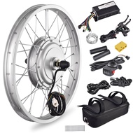 AW Electric Bicycle Front Wheel 20/24Inch E-Bike Conversion Kit 36V 750W Ebike Wheel Kit Thumb Throt