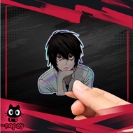 Death Note L Anime Hologram Sticker