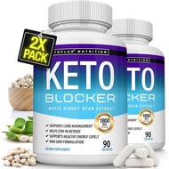 Toplux Keto Blocker Pills White Kidney Bean Extract - 1800 mg Natural Ketosis, Support Keto Diet, fo