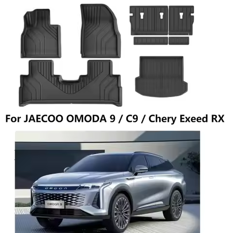 For OMODA 9 //C9/ Chery Exeed RX 2025-2023 Car Floor Mats Cargo Liner Trunk Pad TPE 3D Foot Mat Acce