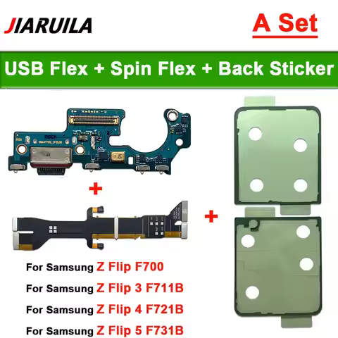 Mainboard Flex Cable + Back Sticker For Samsung Z Flip 3 4 5 6 7 5G F700F F707B F711 F721 F761B Main