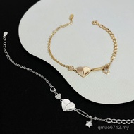 Cool Bracelet Simple High-End Bracelet Style Silver Fashion Match Hundred Niche Pure Jewelry Girls E