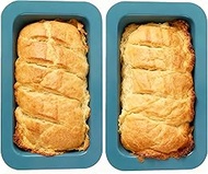 DWWTKL 2 Pack Loaf Pan Nonstick Rectangle Bread Pound Cake Pans Baking Toast Meatloaf Mold for Oven,