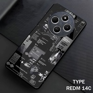 [M07] Redmi 14C Glitter Softcase - Redmi 14C Glass Case - Redmi 14C Glass Case - Redmi 14C Glossy Ca