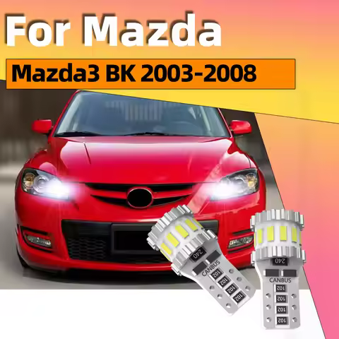 2Pcs Canbus Parking Lights For Mazda3 MAZDA 3 BK 2003 2004 2005 2006 2007 2008 High Brightness LED C