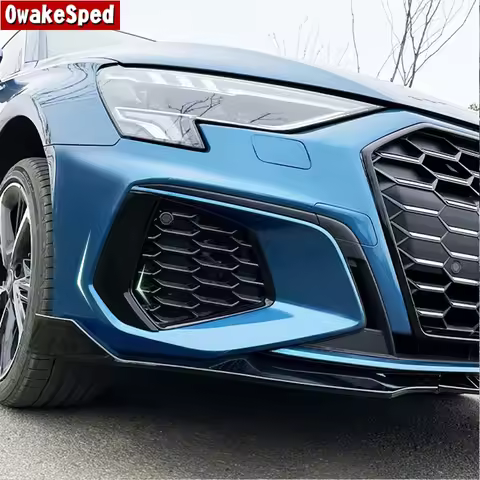 2pcs Car Font Rear Fog Light Frame Decor Sticker For Audi A3 8Y 2021-2022 Auto Body Fog Lamp Cover T