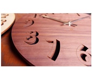 日本 yamato japan BLOCK手作木製立體感壁掛時鐘 共四種可選